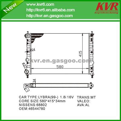 Competitive Price Radiator FOR FIAT OEM46544780