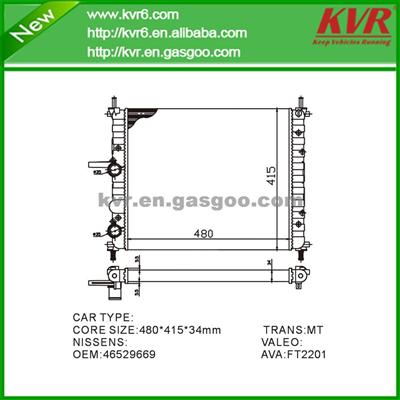 Mechanical Radiator FOR FIAT OEM 46529669