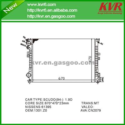 Passenger Car Radiator FOR FIAT SCUDO(94-) 1.9D OEM 1301.Z0