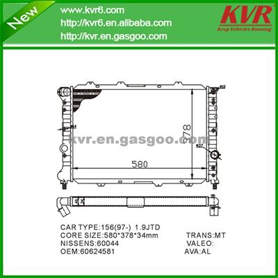 Mechanical Car Radiator FOR FIAT 156 Sportwagon (932) OEM 60624581