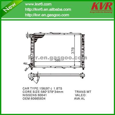 Auto Radiator FOR FIAT 156 Sportwagon (932) OEM 60665834