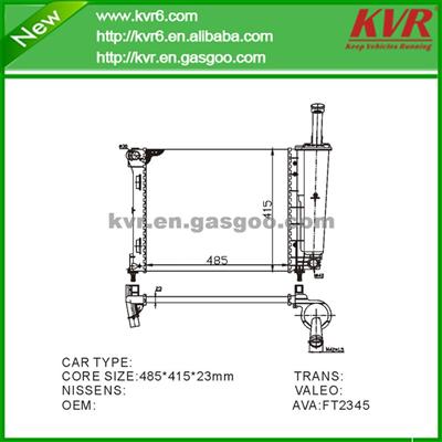 Fin Tube Radiator FOR FIAT 500 2007 OEM 51787115