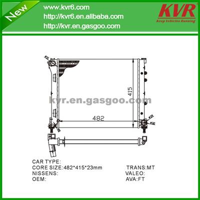 Water Radiator FOR FIAT PANDA (312) 0.9 OEM 51793589