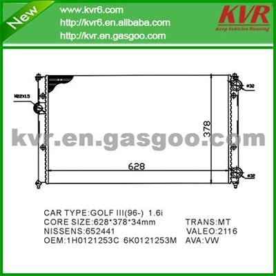 Brazed Car Radiator FOR VOLKSWAGEN GOLF III Variant (1H5) 1.9 D OEM 1H0121253P/C /6K0121253M