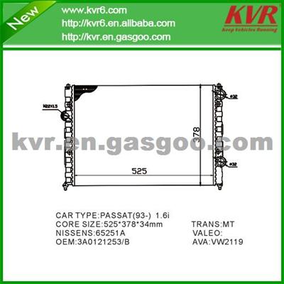 Radiator FOR VOLKSWAGEN Passat1.6i OEM 3A0121253/B