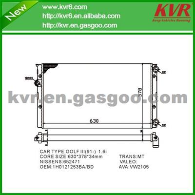 Cheap Radiator FOR VOLKSWAGEN Golf 1.8i/2.0i OEM 1H0121253BA/BM/BD/BK