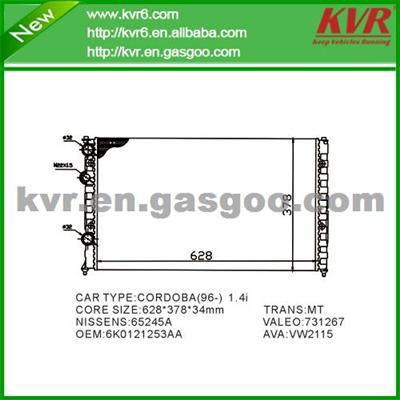 Radiator Assy FOR VOLKSWAGEN DERBY Saloon (6KV2) OEM 6K0121253AA