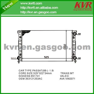 Auto Cooling System Radiator FOR VOLKSWAGEN Passat 1.6-1.8 OEM 353121253AC/AB