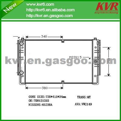 Aluminum Radiator FOR VOLKSWAGEN TRANSPORTER IV Box (70XA) OEM 7D0121253