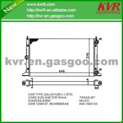 Cooling Radiator FOR VOLKSWAGEN 1.9 TDI OEM7M0121253B
