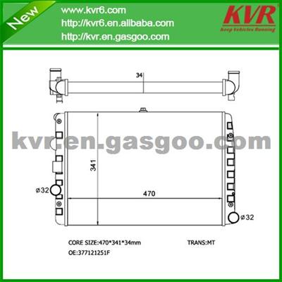 Brazed Car Radiator FOR VOLKSWAGEN OEM 377121253C