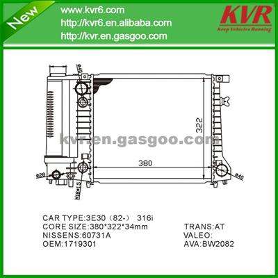 Complete Radiator FOR BMW Touring 318 I OEM 1719301