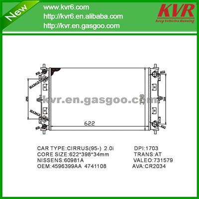 Radiator Assy FOR CHRYSLER STRATUS Convertible (JX) 2.0 LE OEM 4741108