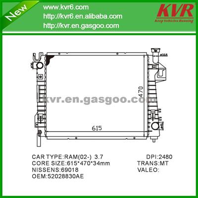 Mechanical Auto Radiator FOR CHRYSLER DODGE- RAM 1500 OEM 52028830AE