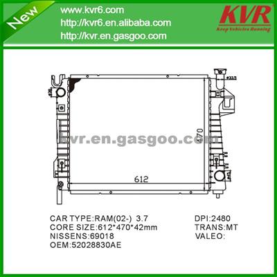 Automobile Radiator FOR CHRYSLER DODGE- RAM 1500 PICKUP- 2002-2003 OEM 52028830AE