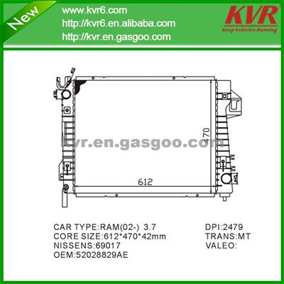 Made In China Radiator FOR CHRYSLER DODGE- RAM 1500 PICKUP- 2002-2003 OEM 52028829AE