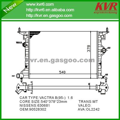 Complete Radiator FOR OPEL VECTRA B Estate (31_) OEM 90528302