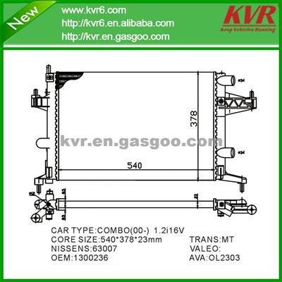 Brazed Auto Radiator FOR OPEL COMBO 1.2-M OEM 1300236