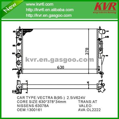 Auto Engine Cooling Radiator FOR OPEL VECTRA B 2.5i V6-M OEM 1300161