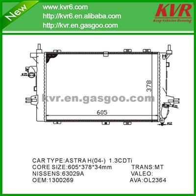 OE Radiator FOR OPEL ASTRA G 1.7 OEM 1300269