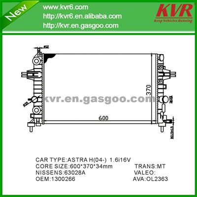 Car Radiator Price FOR OPEL ASTRA H1.6 OEM 1300266