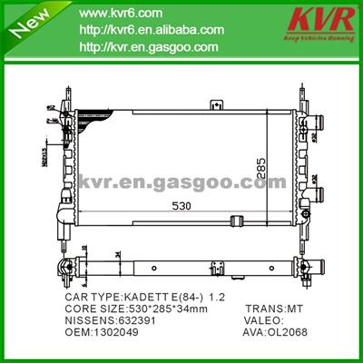 Factory Radiator FOR OPEL KADETT E (84-)1.2 OEM 1302049