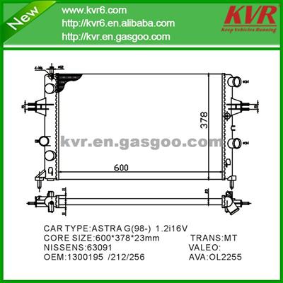 Mechanical Auto Radiator FOR OPEL ASTRA G 1.2i-M OEM 1300195/1300212/256