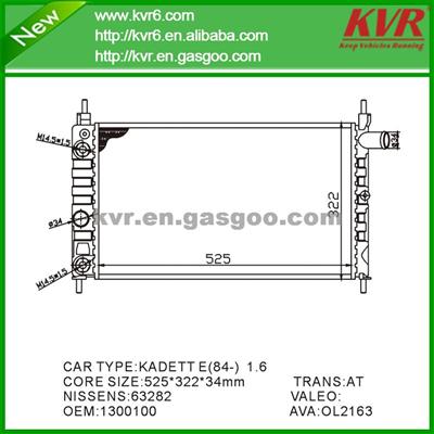 Aftermarket Radiator FOR OPEL KADETT E (39_, 49_) 1.6 I OEM 1300100