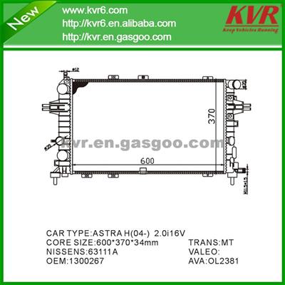 Car Radiator Price FOR OPEL ASTRA H 2.0 Turbo OEM 1300267/13145212