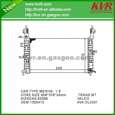 Mechanical Radiator FOR OPEL MERIVA 1.8 OEM 1300413 /1300253