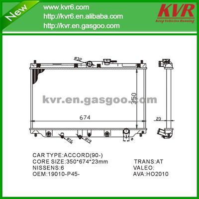 Brazed Auto Radiator FOR HONDA ACCORD IV (CB) 1.8 90/01 - 91/12 OEM 19010-P45-G01
