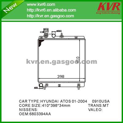 Radiator Factory FOR HYUNDAI ATOS 01-2004 OEM 6803394AA