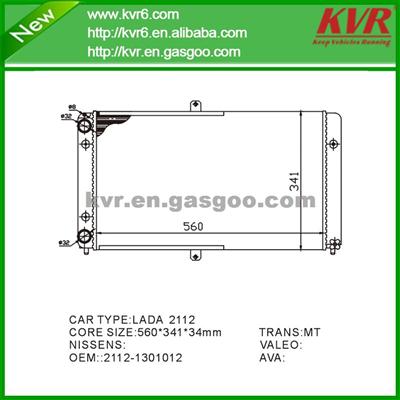 Cheap Radiator FOR LADA 2112 OEM 2112-1301012