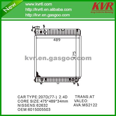 High Performance Auto Radiator FOR BENZ T1 Platform/Chassis (601) 208 D 2.3 OEM 6015005503