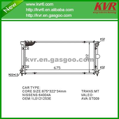 Brazed Aluminum Radiator FOR SEAT Toledo 2.0i OEM 1L0121251