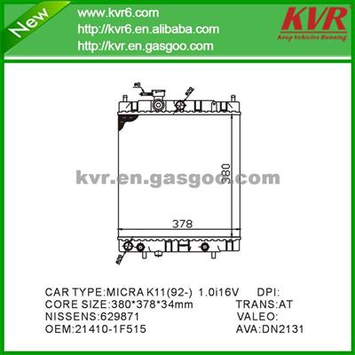 Competitive Price Radiator FOR NISSAN MARCH II (K11) 1.0 I 16V OEM 21410-1F515