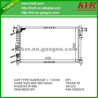 Assembly Radiator FOR DAEWOO NUBIRA 1.6 OEM 96351931