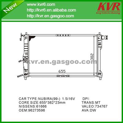 Mechanical Auto Radiator FOR DAEWOO NDBIRA 1.6 16V OEM 96273596