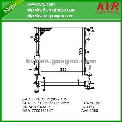 Aftermarket Radiator FOR RENAULT Clio II 1.2 OEM 7700430647