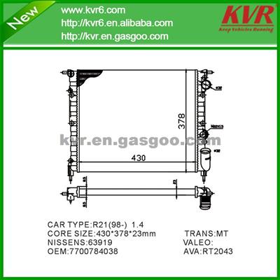 Aftermarket Radiator FOR RENAULT R21 1.4 OEM 7700784038