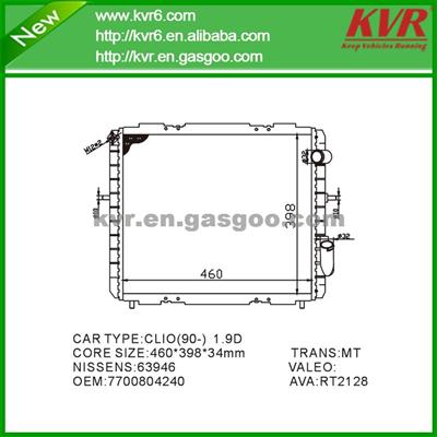 Auto Engine Cooling Radiator FOR RENAULT CLIO I 1.9 D OEM 7700804240