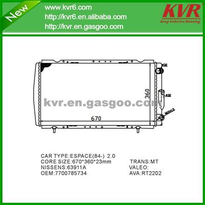 Complete Radiator FOR RENAULT ESPACE (84-) 2.0 OEM 7700785734