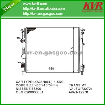OE Radiator FOR RENAULT LOGAN MCV (KS_) 1.6 Bifuel OEM 8200033831