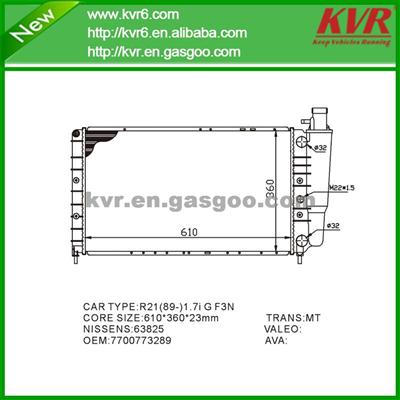 Aftermarket Radiator FOR RENAULT R21(89-) 1.7I G F3N OEM 7700773289