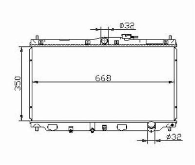 Auto Radiator For HONDA STREAM 1.7 RN1/K17A 16V 01-04 AT OEM:19010PS901