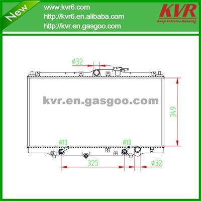 Aluminum Car Radiator FOR HONDA ACCORD- 1994-1997 OEM 19010-POA-902