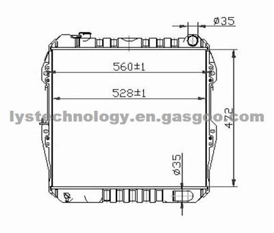 Auto Radiator For Toyota Harrier/Lexus, OEM 16401-20290