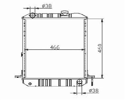 Auto Radiator For 96-97 ISUZU Oasis Van/95-98 ISUZU Odyssey OEM:19010P1EA51/19010PEA901