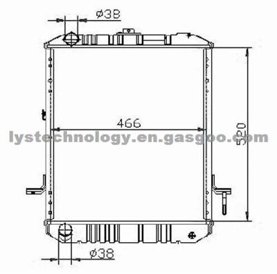 Auto Radiator For ISUZU Passport 94-96 OEM:8943844330 94384433 94386557