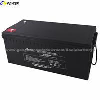 Solar Accumulator Solar Gel Battery With 15years Life 12V200ah
